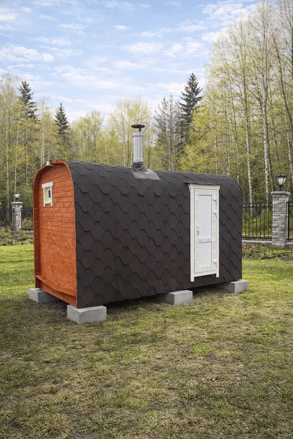 Баня-бочка «Квадро»